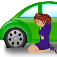 flat tire